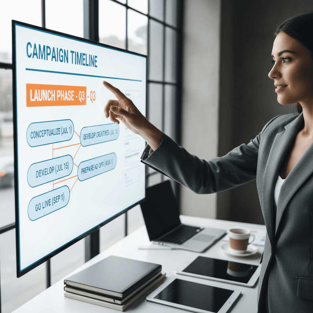 Campaign planning and execution timeline