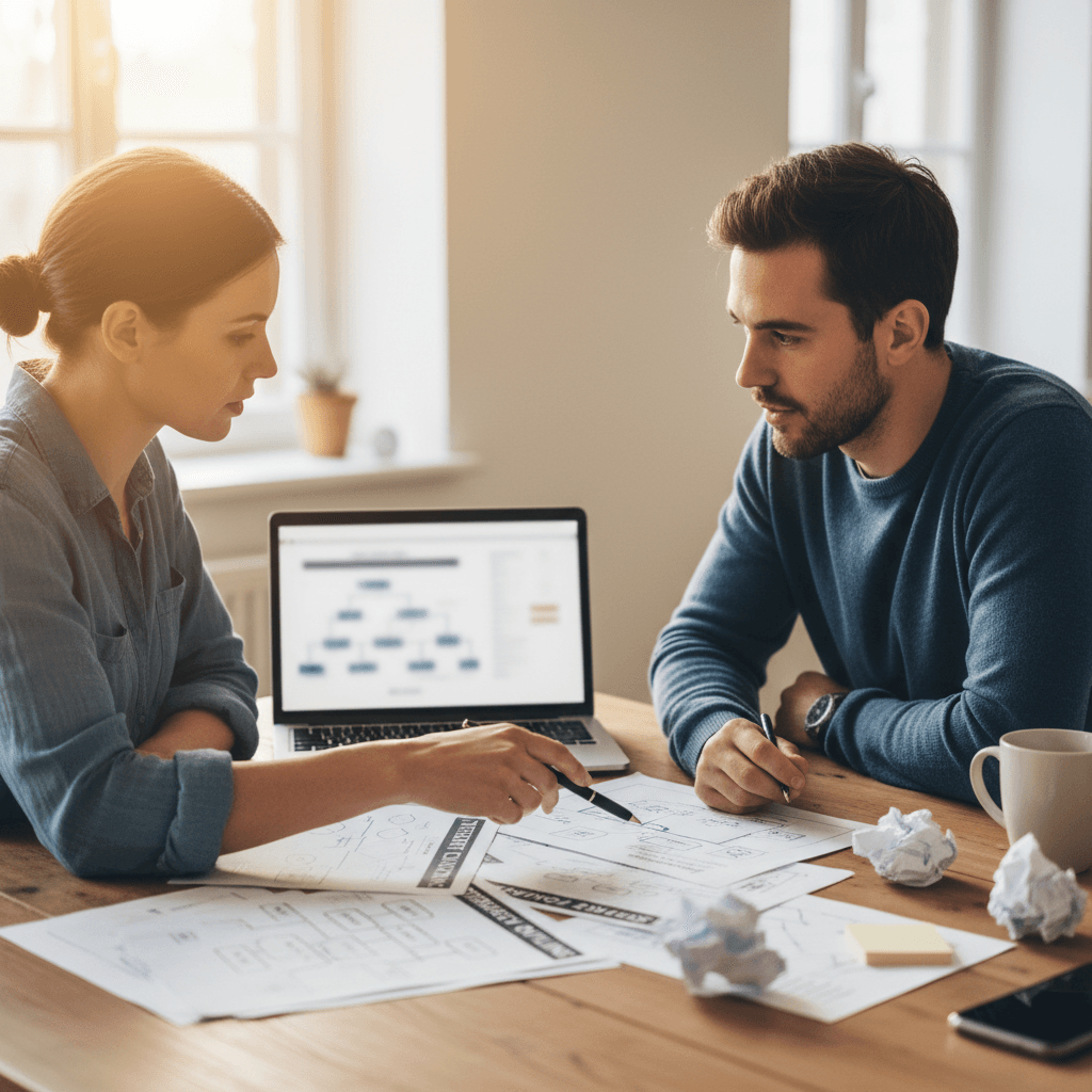 Strategic planning session with team